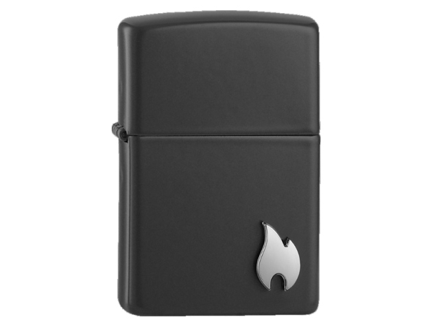 Zippo Feuerzeug - Emblem Attached Black Matte