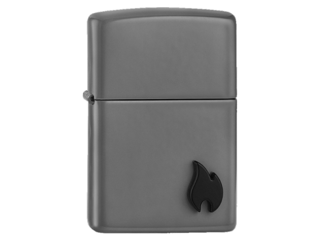 Zippo Feuerzeug - Emblem Attached Flat Grey