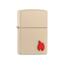Zippo Feuerzeug - Emblem Attached Flat Sand