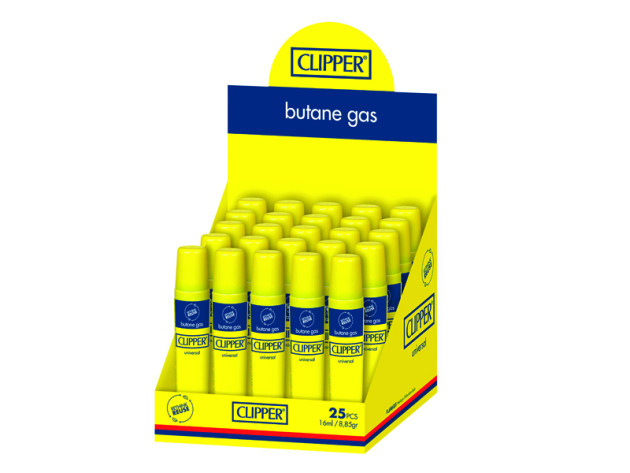 Clipper Universal Feuerzeuggas á 16 ml; 25er Pack