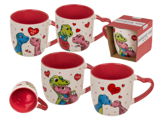 Dino-Becher, 8 x7 cm, 4-fach sortiert, einzeln, UVP: 7,95 Euro