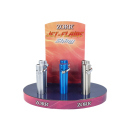 Sturmfeuerzeuge "Shiny" Jet-Flame, 3-fach sortiert, 6er Display