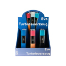 Sturmfeuerzeuge "Evo" Turbo-Flame, 6-fach sortiert, 6er Display