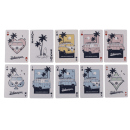 Spielkarten "VW"; 54 Karten pro Blatt, 2-fach sortiert; einzeln