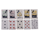 Spielkarten "VW"; 54 Karten pro Blatt, 2-fach sortiert; einzeln