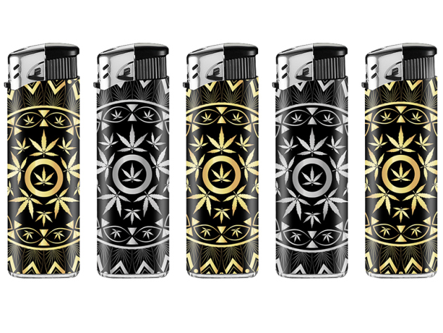 Rod Lighters Mini "Glitzer Diamant" 24p display