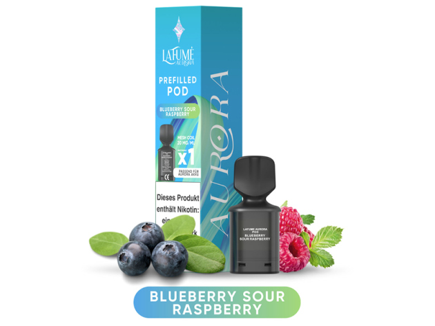 Lafume Aurora Pod - Blueberry Sour Rasberry (Blaubeer, Sauer, Himbeere) - 20mg