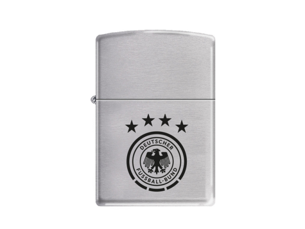 Zippo Feuerzeug -  DFB Logo, chrom brushed