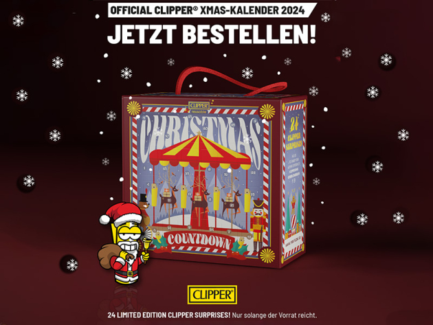 Clipper Adventskalender B1 mit 24 verschied.Feuerzeugen