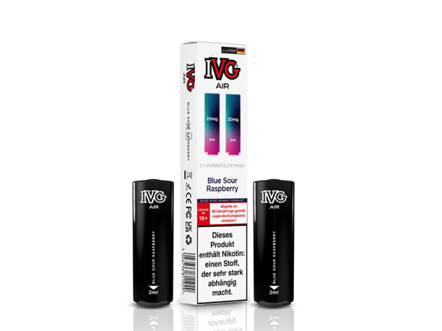 IVG AIR - Prefilled Pod - Blue Sour Raspberry (saure Himbeere) - 20mg - 2er Set