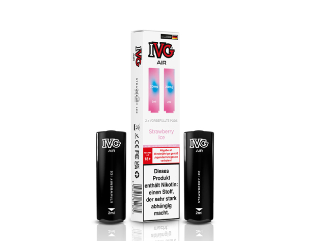 IVG AIR - Prefilled Pod - Strawberry Ice (Erdbeere, Eis) - 20mg - 2er Set