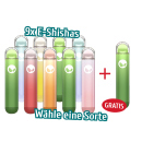 Aktion WAKA soREAL - 9 x E-Shishas mit Nikotin + 1x...