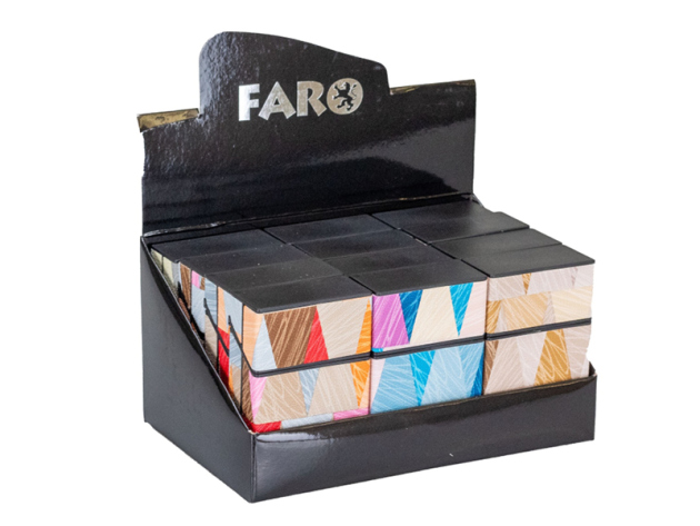 Zigarettenboxen "Finish" Dreieck-bunt, sortiert, 12er Display