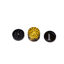 Grinder "Gold skull"; 3-tlg., 4-fach sortiert,...