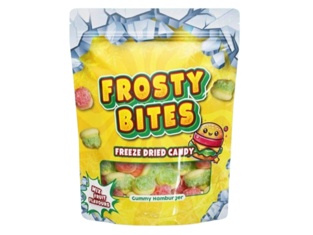 Frosty Bites - Gummy Hamburger (Mix Fruit) Gefriergetrocknet -  á 50g; 24er Display