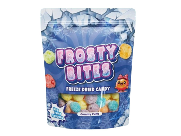 Frosty Bites - Gummy Puffs (Mix Fruit) Gefriergetrocknet -  á 50g; 24er Display