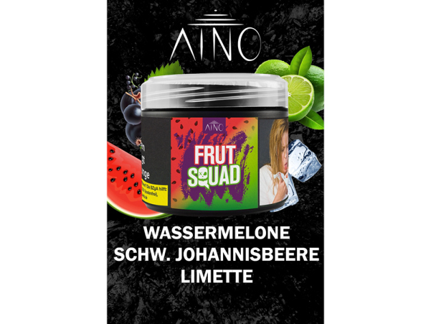 Aino Tobacco - FRUIT SQUAD (Wassermel., Schwa. Johannisb., Limette) - 200g