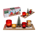 Kerzenhaltertset, Christmas, mit 4 Dekogläsern, UVP:...