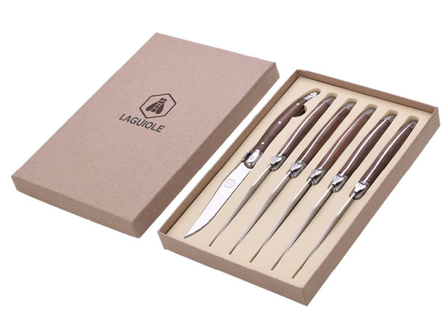 Steak Messer, Walnuss Holz, 6er Set, UVP: 29,99 Euro