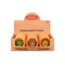 Grinder "Wood based Leaf Design"; 3-tlg., ø60mm, 12er Display