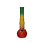 Glasbong "Rasta Beauty Round" transp; Höhe 20 cm; Ø 2,4 cm