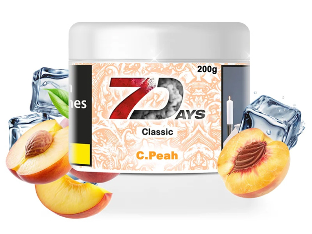 7Days - Cold Peah (Pfirsich, Menthol) - 200g