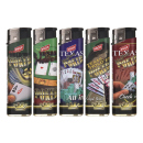 Elektrofeuerzeuge "POKER", 5-fach sortiert,...