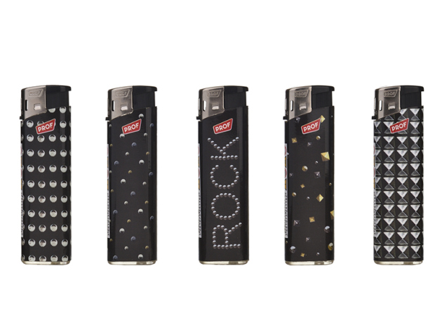 Elektrofeuerzeuge "ROCK DIAMONDS", 5-fach sortiert, 50er Display