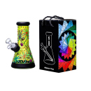 Glasbong "yellow flower" transp; Höhe 20...