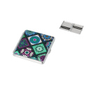 Zigarettenetuis "Floral" blau,...