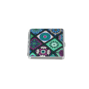 Zigarettenetuis "Floral" blau, f&uuml;r 20...