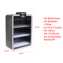 AKTION - 120x SKE Ceystal Bar mit Nikotin + Leerdisplay Kunststoff, Beleuchtung, 3 Fächer, Schloss - GRATIS