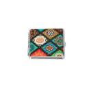 Zigarettenetuis "Floral" gelb/gr&uuml;n,...