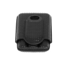Zigarrenetui "Diamond" 3er, schwarz mit Noppen, mit Cutter Ring 62