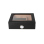 Humidor "Diamond schwarz" mit Hygrometer/Humidifier 26,4 x 22,8 x 8,3 cm