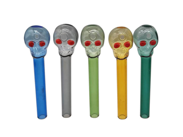 Handpfeife "Skull", 10cm, sortiert, 90er Dose