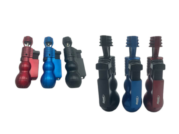 Sturmfeuerzeuge "Boje", Jet-Flame, 3-fach sortiert, 6er Display