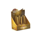 Handpfeife "Messing", 9 cm, 2 in 1 und Zigarettenroller, 6er Display