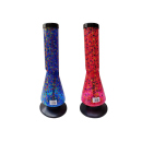 Acrylbong "Flower" mit rubber Stand; Höhe...