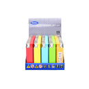 Sturmfeuerzeuge "Neon Solid", Jet-Flame, 5-fach sortiert, 50er Display