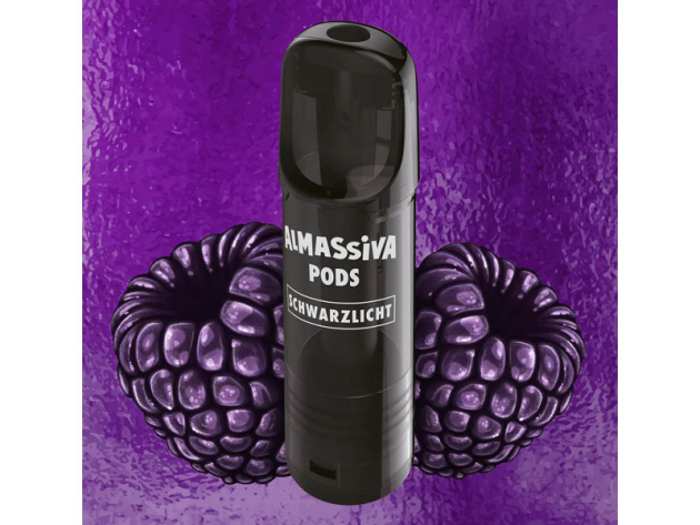 Al Massiva Pod - Schwarzlicht (Brombeere, Ice) - 17mg - 2er Set