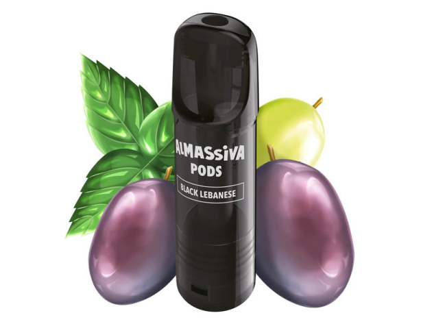 Al Massiva Pod - Black Lebanese (Minze, Traube) - 17mg - 2er Set