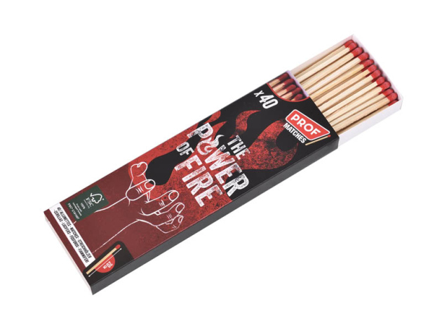 Streichhölzer "The Power of Fire" 20 cm, 40 Streichhölzer