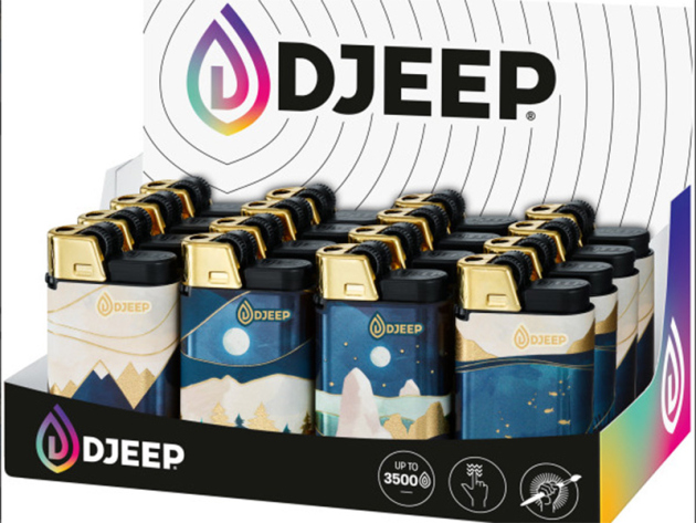 DJEEP Feuerzeuge "Ghour" versch. Farben; 16er Display