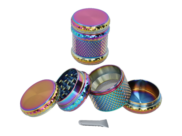 Grinder "Rainbow", 4-tlg; Ø 4,4 cm, einzeln