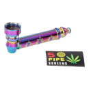 Metallpfeife "Regenbogen"; 8,5cm