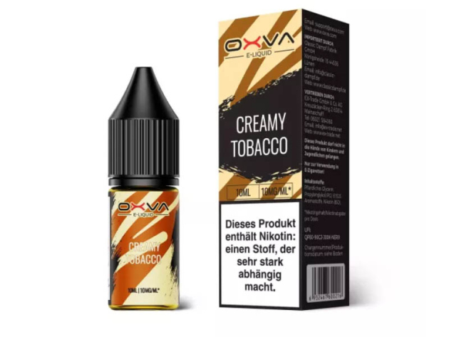 Oxva - Creamy Tobacco (Cremiger Tabak) - Liquid - 10 mg - 10 ml