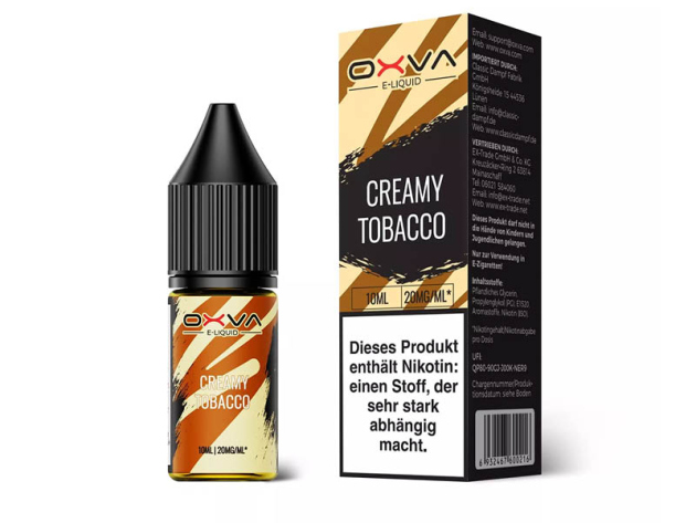 Oxva - Creamy Tobacco (Cremiger Tabak) - Liquid - 20 mg - 10 ml