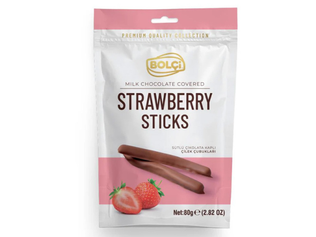 Bolci - Stick Strawberry Milk Chocolate á 80g; 12er Pack