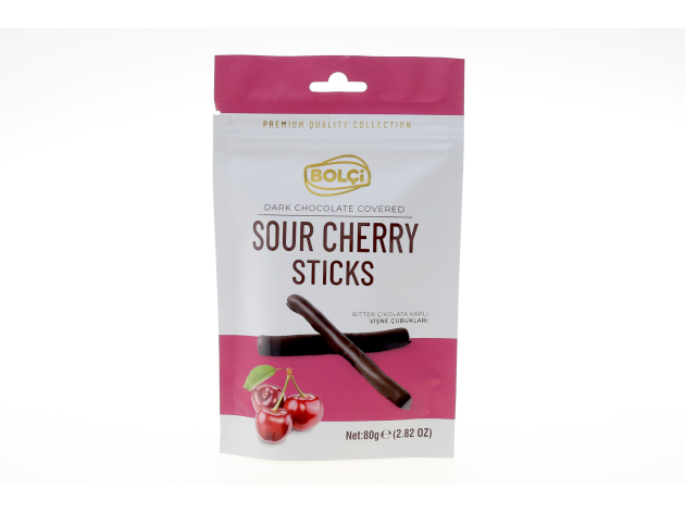 Bolci - Stick Cherry Dark Chocolate á 80g; 12er Pack